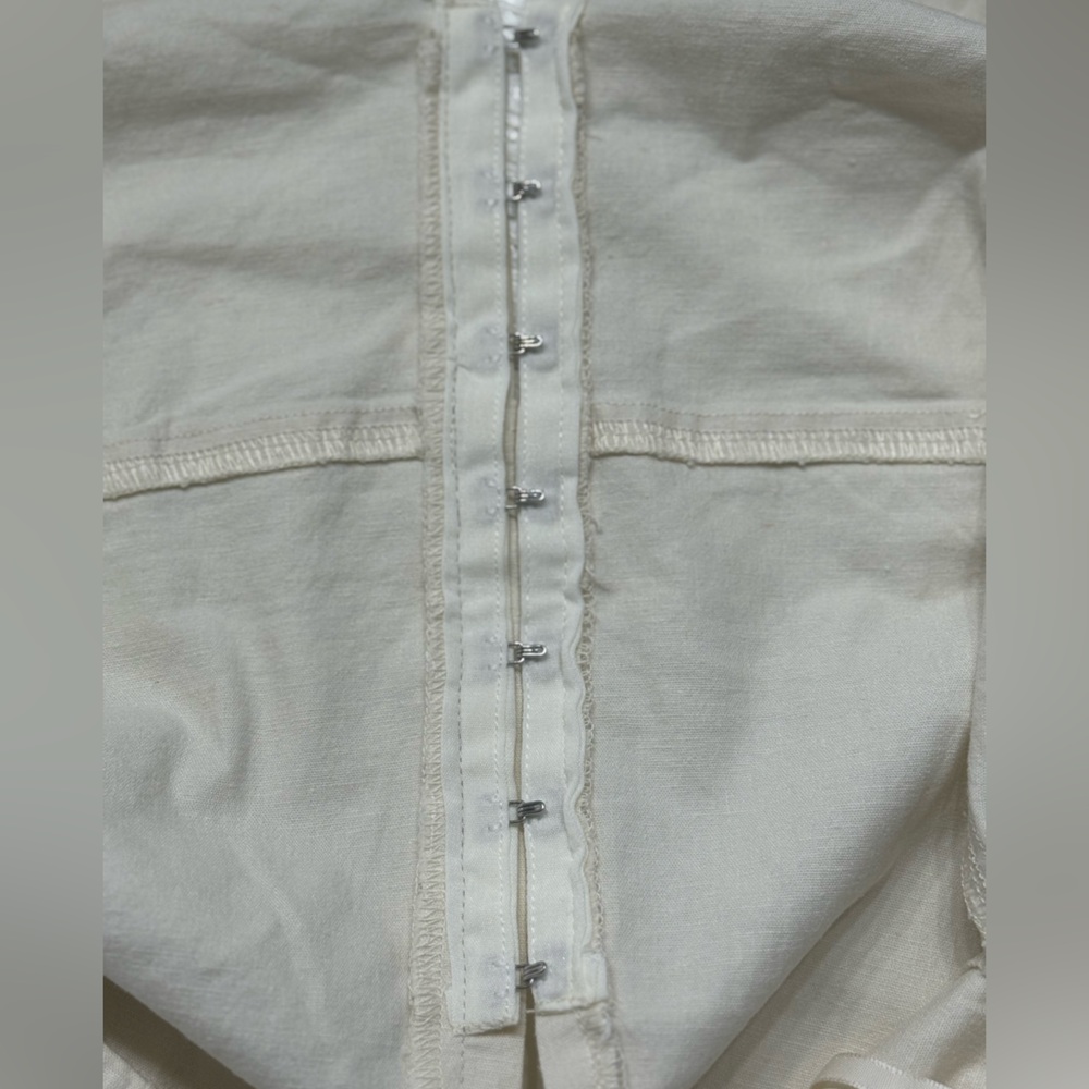 NWT Urban Outfitters Cream Sari Linen Vest - Picture 5 of 7